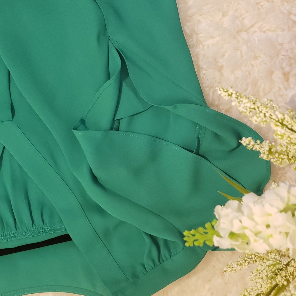 NWOT Green summer blouse 2X - Picture 10 of 15